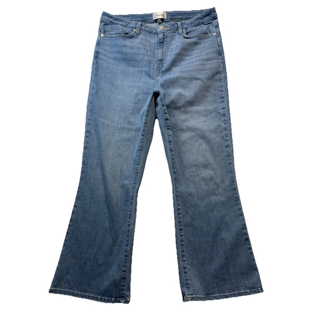 Frame Jeans Womens 32 *35Wx25.5L* Le Crop Mini Boot Integrity Wash #OPLCMB291